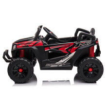 Load image into Gallery viewer, UWR-Nite 12V Kids Ride on Car, Electric Off-Road UTV Truck with Forward and Reverse Functions, Double Open Doors, Safety Belt, Horn, Music, and Lights for Kids Aged 3-5 Years
